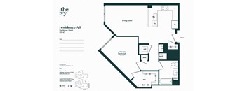 A6-AP-A Floor Plan at The Ivy, Chatham, NJ