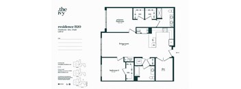 B20-AP-B14 Floor Plan at The Ivy, New Jersey