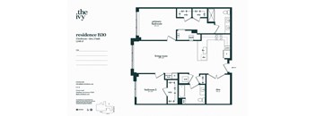 B30-AP-B19 Floor Plan at The Ivy, Chatham, 07928
