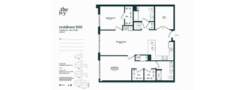 B32-AP-B20 Floor Plan at The Ivy, Chatham New Jersey