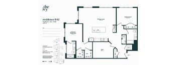 B42-AP-B23 Floor Plan at The Ivy, New Jersey, 07928