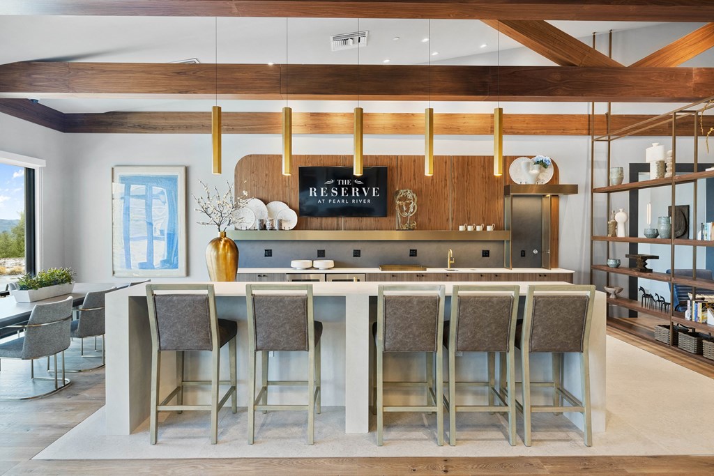 A bar area with a sign that says Reserve at The Reserve at Pearl River Apartments, Pearl River, 10965