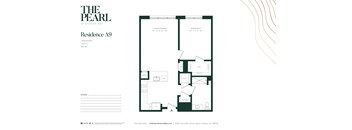 A10 Floor Plan at The Pearl at Station Bay, New Jersey, 08879