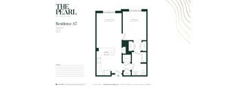 A1A Floor Plan at The Pearl at Station Bay, New Jersey, 08879