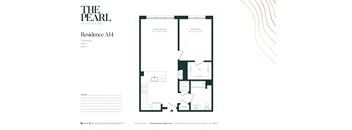 A2A Floor Plan at The Pearl at Station Bay, New Jersey, 08879