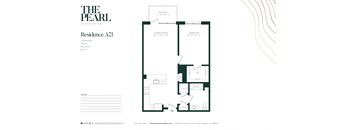 A2E Floor Plan at The Pearl at Station Bay, South Amboy