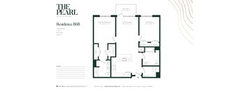 B1A Floor Plan at The Pearl at Station Bay, South Amboy New Jersey