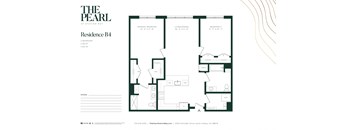 B2 Floor Plan at The Pearl at Station Bay, New Jersey