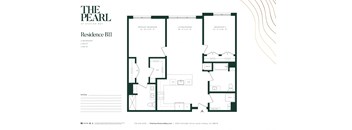 B3A Floor Plan at The Pearl at Station Bay, South Amboy, 08879