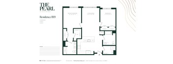 B3E Floor Plan at The Pearl at Station Bay, New Jersey, 08879