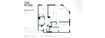 B7 Floor Plan at The Pearl at Station Bay, New Jersey, 08879
