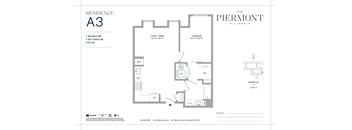 A drawing of a residence A3 by The Piermont Milligale.