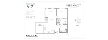 A black and white floor plan for a residence labeled A17.