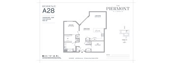 A floor plan for a residence at The Piermont.