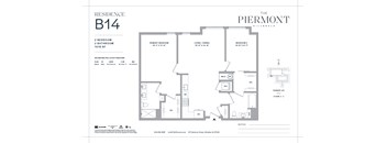 A floor plan for a residence at The Piermont Hillegale.