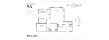 A floor plan for a residence at The Piermont in Hillegalle.