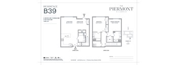 A floor plan for a residence at The Piermont in Hillegale.