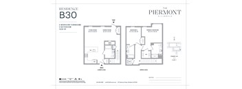A floor plan for a residence at The Piermont in Hillegale.