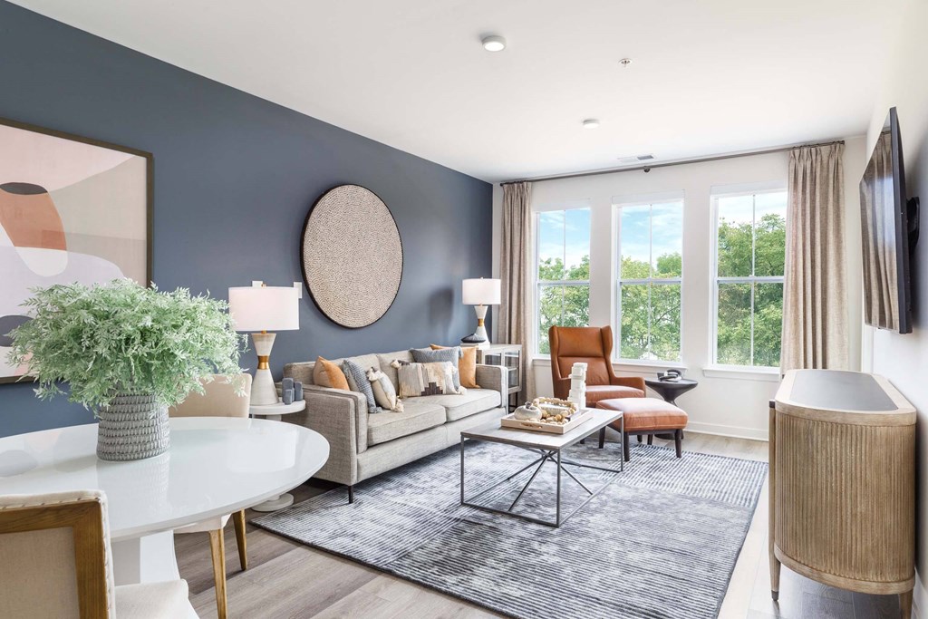 Modern Living Room at The Kingsley, New Jersey
