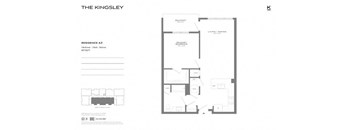 A3 Floor Plan at The Kingsley, Fairfield, 07004