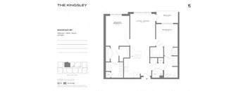 B11 Floor Plan at The Kingsley, Fairfield, NJ, 07004