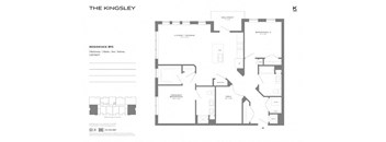 B15 Floor Plan at The Kingsley, New Jersey