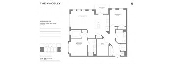 B16 Floor Plan at The Kingsley, New Jersey, 07004