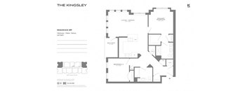B9 Floor Plan at The Kingsley, New Jersey