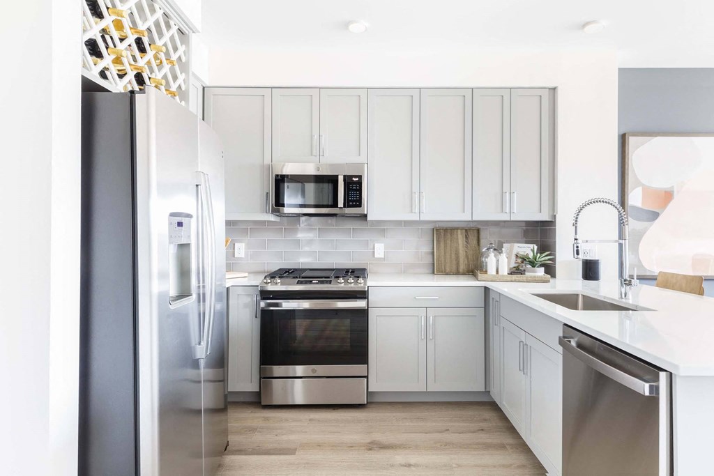 Fully Equipped Kitchen at The Kingsley, Fairfield, NJ