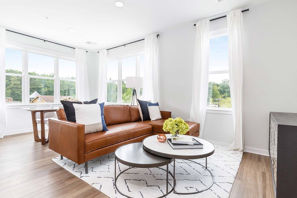 Couch in living room at 99 Bridge, Old Bridge, NJ, 08857