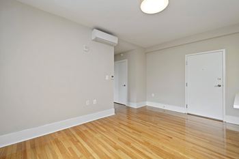 Empty Living Room with Hardwood Floors