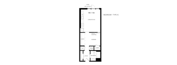 1C Floor Plan at Canvas, Hyattsville, MD