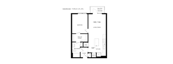 1F Floor Plan at Canvas, Hyattsville