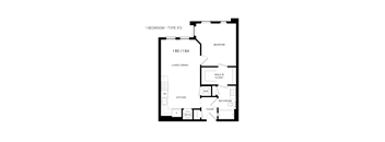 1F2 Floor Plan at Canvas, Maryland