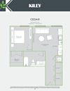 Cedar (1 bed /1 bath)