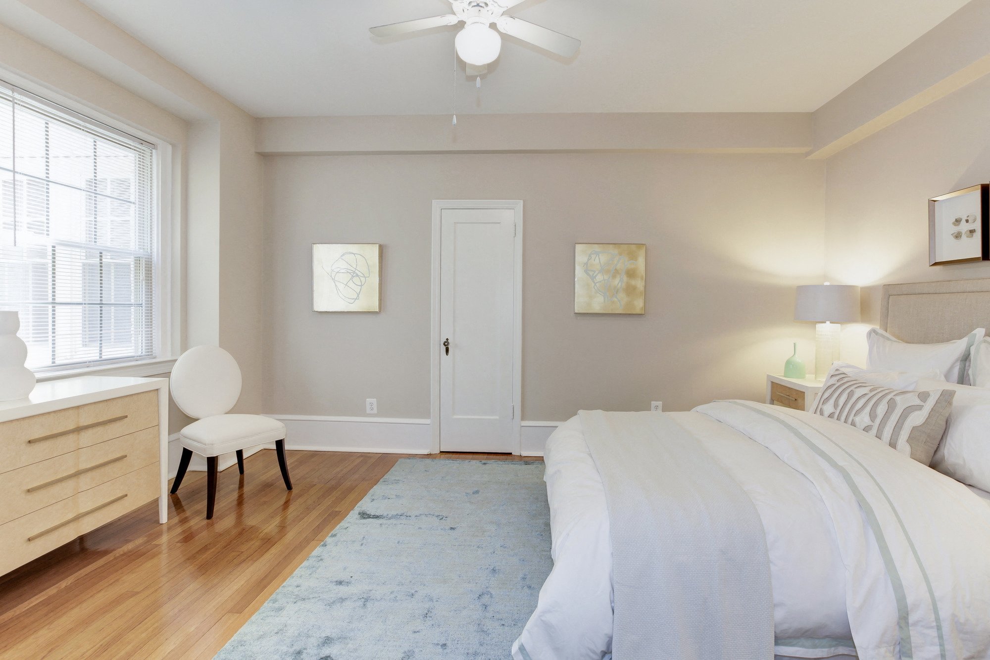 HUGE Bedroom w/ceiling fan and number