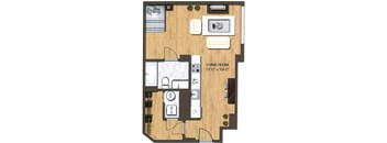 a floor plan of a small apartment