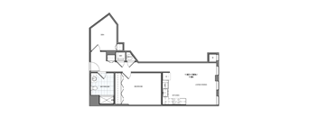 1 bed 1 bath C at Essen Apartments, Alexandria