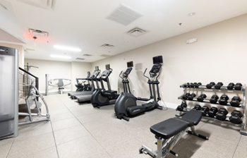 Gym with Fitness Equipment