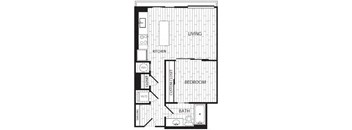 a floor plan of a house with bedrooms and a bathroom