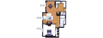 a floor plan of a small apartment