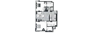 a floor plan of a small apartment