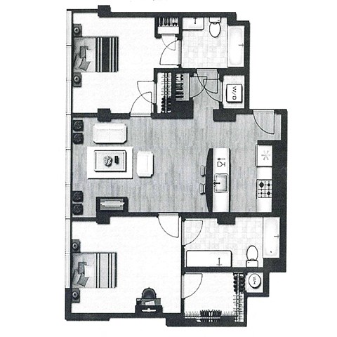 a floor plan of a small apartment
