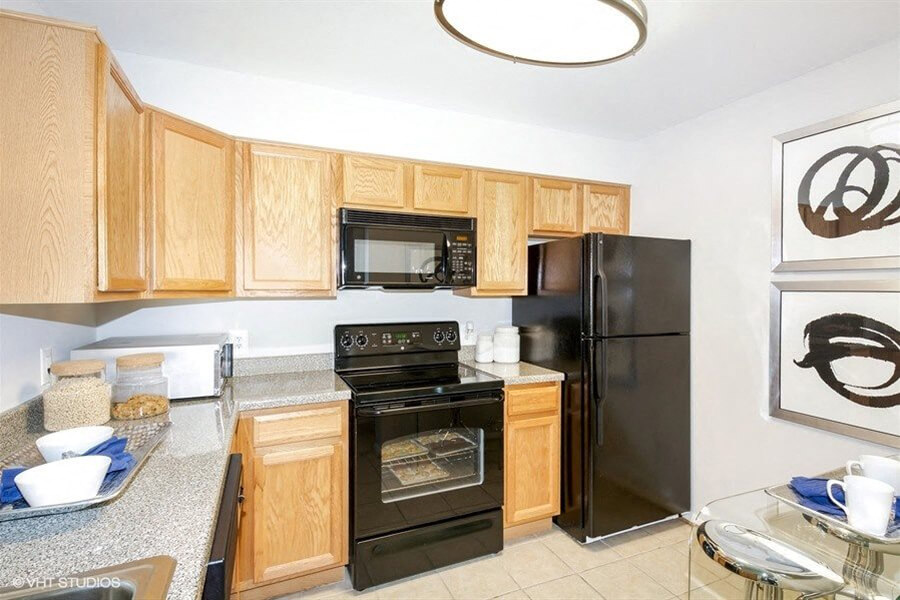Fully Equipped Kitchens with Serving Bar  at The Cloisters in Washington, DC