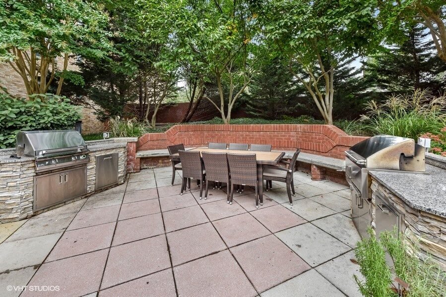 Relaxing Outdoor Sitting Area at The Saratoga Apartments, Washington, 20008