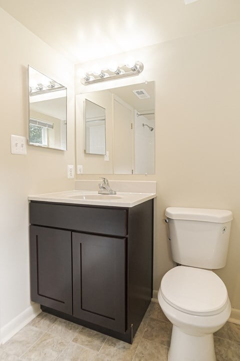 a bathroom with a toilet and a sink and a mirror