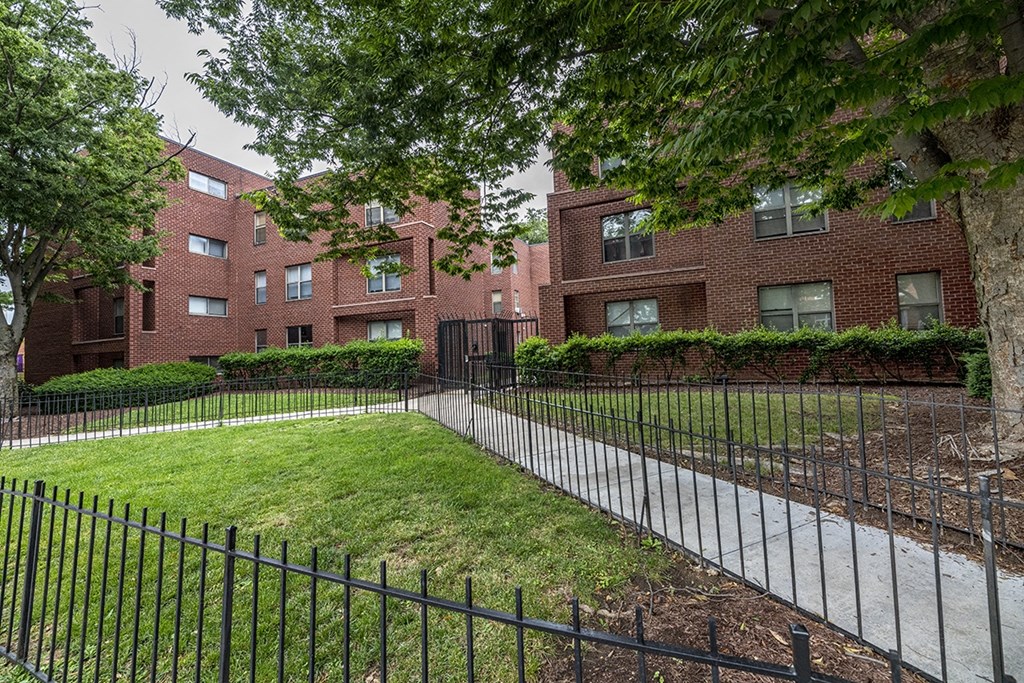 our apartments have a spacious yard and green grass