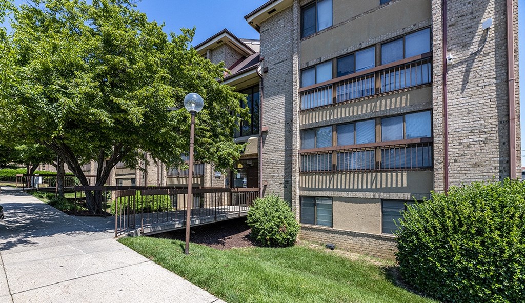 our apartments offer a walkway to the side of the building