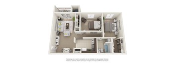 the outlook floor plan of 1190 sq ft