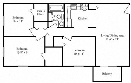 a diagram of a floor plan of a house